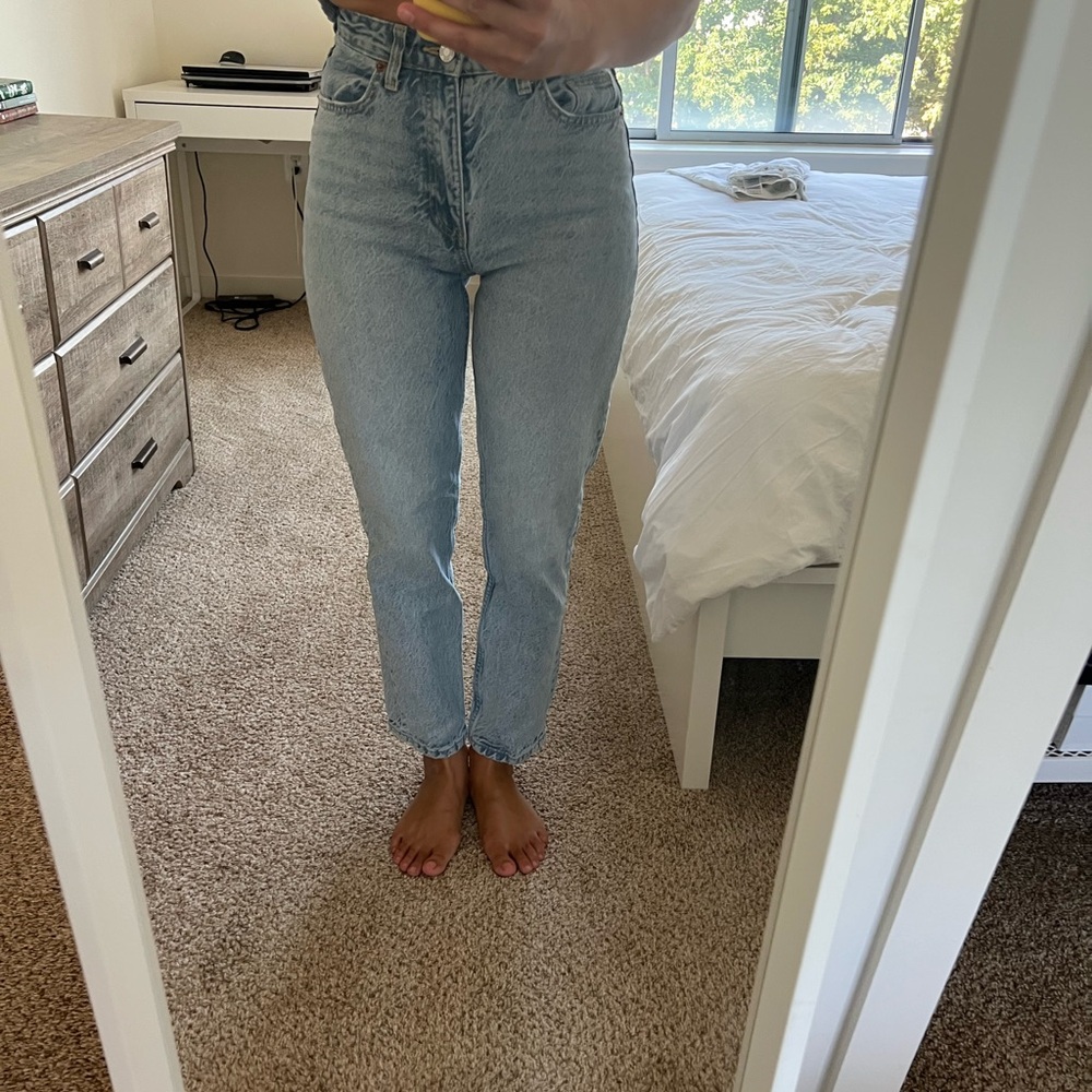 Zara Light Blue High Rise Women's Jeans